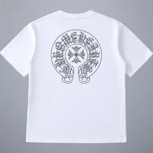 Chrome Hearts Men's White Short Sleeve T-Shirt